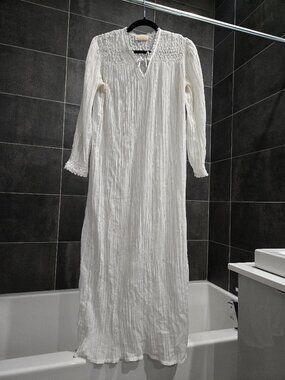 Vintage See-Through Long Nightwear Dress